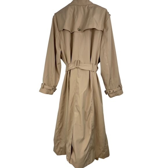 Jessica London Beige Double-Breast Trench Coat Plus Size 24 Womens  RO10238 EUC - Picture 2 of 9
